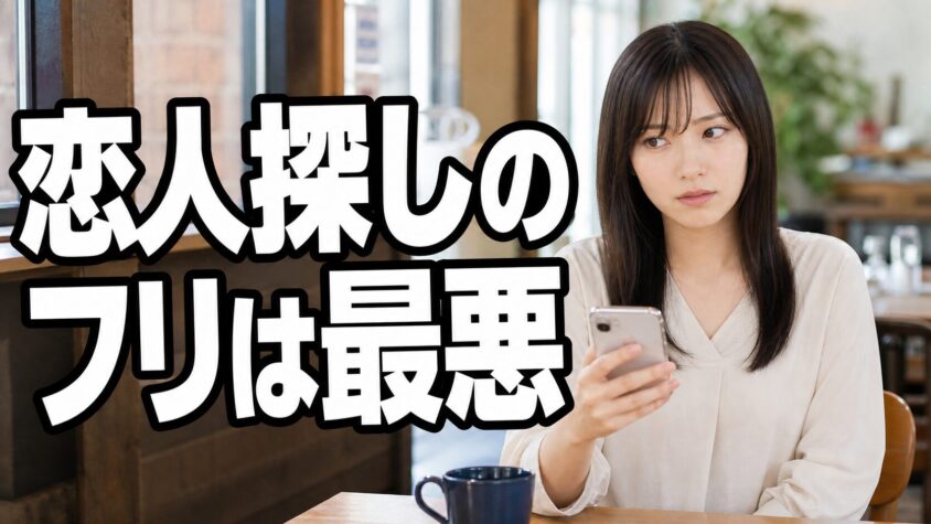 恋人探しのフリは最悪