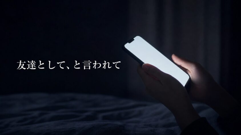 マッチングアプリで「友達としてなら」と言われて、ガッカリしていませんか